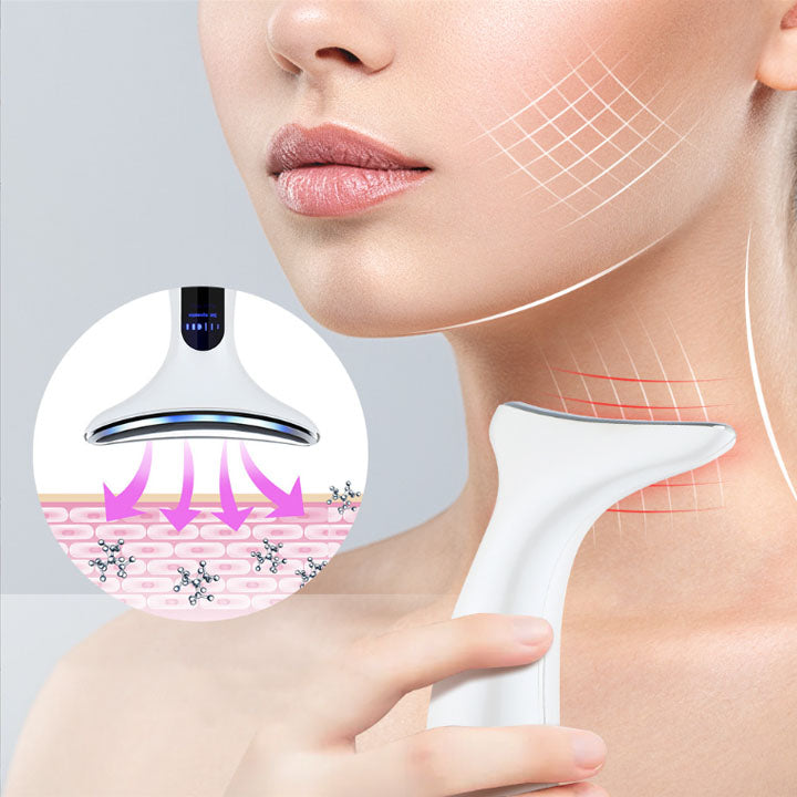 Appareil de massage EMS pour cou et visage